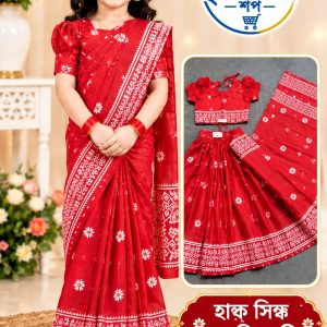 সেমি মসলিন সিল্ক শাড়ি (Code-6001)